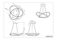 Trio Led hanglampCourse grijs - R32051407 - thumbnail