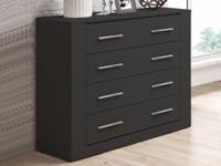 Commode ARTI 4 lades zwart - thumbnail