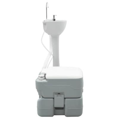 Camping Toilet Set 2 pcs Grijs 50,5 x 33 x 103 cm