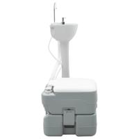 Camping Toilet Set 2 pcs Grijs 50,5 x 33 x 103 cm - thumbnail