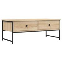 Salontafel 101x49x39,5 cm bewerkt hout sonoma eikenkleurig - thumbnail