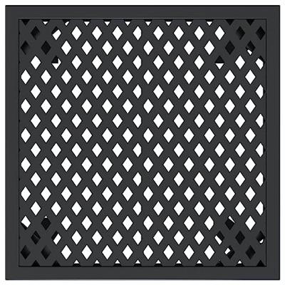 Tuintafel 50x50x72 cm staal antracietkleurig