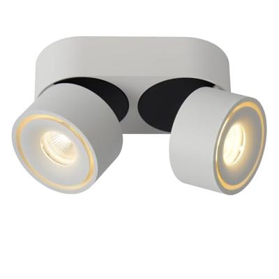 Lucide YUMIKO - Plafondspot - Ø 7,8 cm - LED Dimb. - 2x10W 2700K - Wit Lucide YUMIKO - Plafondspot - Ø 7,8 cm - LED Dimb. - 2x10W 2700K - Wit