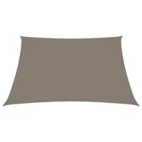VidaXL Zonnescherm vierkant 5x5 m oxford stof taupe - thumbnail