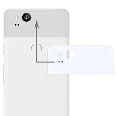 Google pixel 2 back cover top glazen lens cover (wit) Google pixel 2 back cover top glazen lens cover (wit)