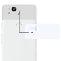 Google pixel 2 back cover top glazen lens cover (wit) - thumbnail