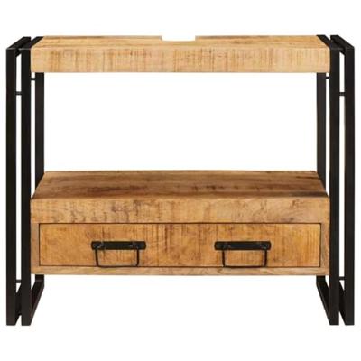 Wastafelonderkast 71 x 33 x 58 cm Massief Mango Hout, Ijzer Wastafelonderkast 71 x 33 x 58 cm Massief Mango Hout, Ijzer