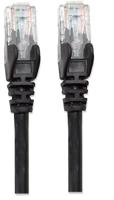 Intellinet 320757 RJ45 Netwerkkabel, patchkabel CAT 5e U/UTP 2.00 m Zwart 1 stuk(s) - thumbnail
