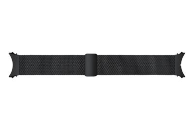 Samsung Milanese band small smartwatch van roestvrij staal voor Galaxy Watch4 40 mm, Watch5 40 mm, Watch6 40 mm, zwart