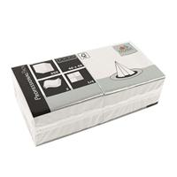 Servet | 1/4 vouw | 2-laags | 33x33cm | cellulose | wit | 1500 stuks - thumbnail