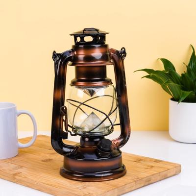 LED Stormlantaarn 15x25 cm - Traploze Helderheid - Metaal