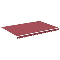 VidaXL Vervangingsdoek voor luifel 4,5x3 m bordeauxrood - thumbnail