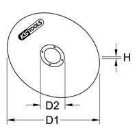 KS Tools 515.5056 Doorslijpschijf recht 50 mm 50 stuk(s) - thumbnail