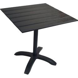 Nohr Outdoor Bistrotafel 'Corrine' 70 x 70cm, kleur Zwart