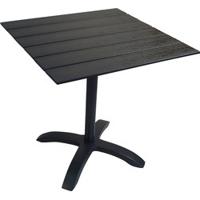 Nohr Outdoor Bistrotafel 'Corrine' 70 x 70cm, kleur Zwart - thumbnail