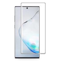 Voor Galaxy Note 10 + 3D gebogen rand lijm gebogen Full Screen gehard glas film vingerafdruk ontgrendeling wordt ondersteund (transparant) - thumbnail