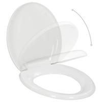 VidaXL Toiletbril soft-close met quick-release ontwerp wit - thumbnail