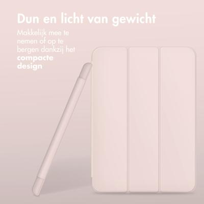 Accezz Smart Silicone Bookcase voor Apple iPad Pro 11 (2024) M4 Tablethoesje Roze