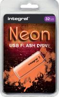 Integral Neon USB 2.0 stick, 32 GB, oranje - thumbnail