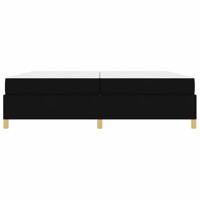 Boxspring bed Anders Zwart en Wit en Zwart 200 x 200 cm Stof - thumbnail