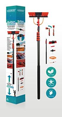 Shine Telescopische wasborstel - Uitschuifbare wasbezem - 4,6 meter met zeepdispenser Shine Telescopische wasborstel - Uitschuifbare wasbezem - 4,6 meter met zeepdispenser