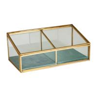 Juwelendoos 2-vaks - 18x9.5x7 cm - thumbnail