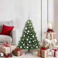 VidaXL Kunstkerstboom met 150 led met standaard groen 120 cm pe en pvc - thumbnail