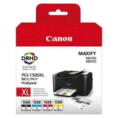 Canon inktcartridge PGI-1500XL, 1.020 - 1.200 pagina's, OEM 9182B010, 4 kleuren