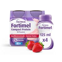 Fortimel Compact Protein 2.4 Kcal Aardbei 4x125ml - thumbnail