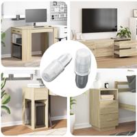 VidaXL Plankhaak 2 pcs zilver 7 x 16 mm ijzer - thumbnail