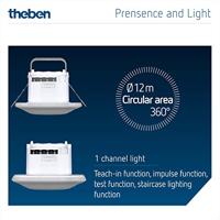 Theben 1030052 Aanwezigheidsmelder Wit - thumbnail