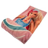 Barbie Fleece plaid 130 x 170 cm Roze - thumbnail