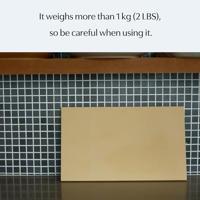 Snijplank van synthetisch rubber - 40x23x1.3 cm - thumbnail