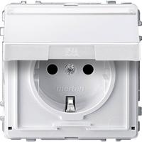 Merten MEG2312-7219 Wandcontactdoos AquaDesign Polar-wit 1 stuk(s) - thumbnail