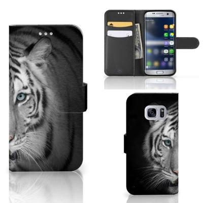 Samsung Galaxy S7 | Telefoonhoesje | Met pasjeshouder | Tijger Samsung Galaxy S7 | Telefoonhoesje | Met pasjeshouder | Tijger