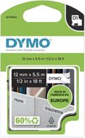 Labeltape dymo labelmanager d1 polyester 12mm wit - thumbnail