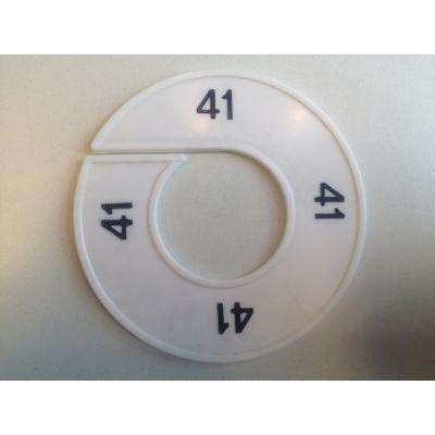 Maatring 9cm wit/zwart 41