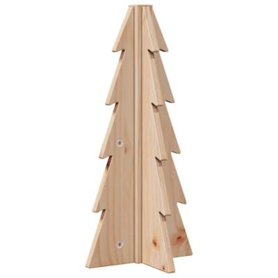 VidaXL Kerstdecoratie kerstboom 49 cm massief grenenhout