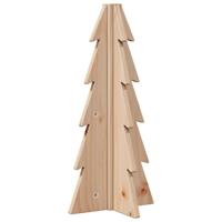 VidaXL Kerstdecoratie kerstboom 49 cm massief grenenhout - thumbnail