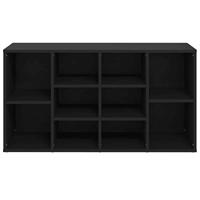 Schoenenbank 103x30x54,5 cm spaanplaat zwart - thumbnail