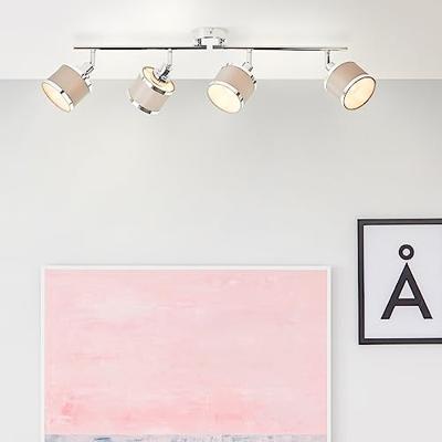 Brilliant 4-lichts plafondlampAlexia chroom en grijs - 99305/22