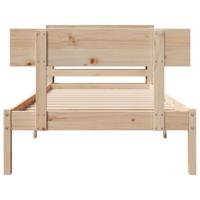Bedframe zonder matras massief grenenhout 90x200 cm - thumbnail
