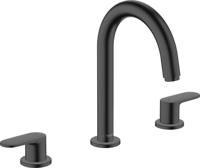 Hansgrohe Wastafelmengkraan 3-gats Vernis Blend Met Trekwaste Mat Zwart - thumbnail