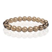 Memphis Natuursteen Armband 10mm - Smoky Quartz - thumbnail