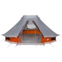 Familie Tipi Tent met dak Grijs en Oranje 466 x 310 x 240 cm - thumbnail