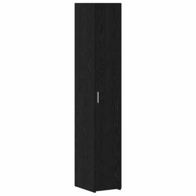 Hoge kast 2 pcs Zwart Eiken 30 x 42,5 x 185 cm