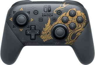 Nintendo Pro Controller Monster Hunter Rise Edition Zwart, Goud Bluetooth Gamepad Analoog/digitaal Nintendo Switch