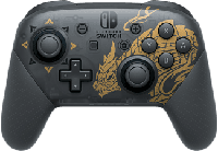 Nintendo Pro Controller Monster Hunter Rise Edition Zwart, Goud Bluetooth Gamepad Analoog/digitaal Nintendo Switch - thumbnail