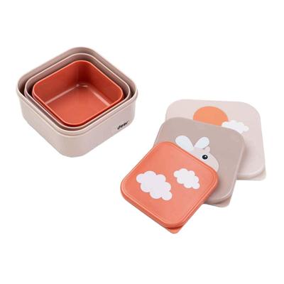 Done By Deer snackbox blije wolken roze, 3st. Done By Deer snackbox blije wolken roze, 3st.