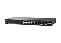 Cisco SG350X-24PD 24 poorten netwerkschakelaar zwart - thumbnail